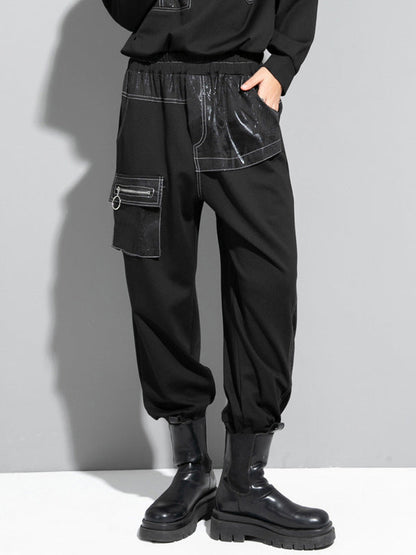 Fashion Loose Split-Joint Harem Pants