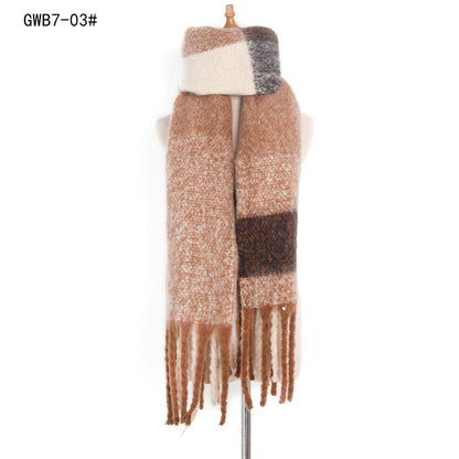 Stripe Tassel Soft Scarves