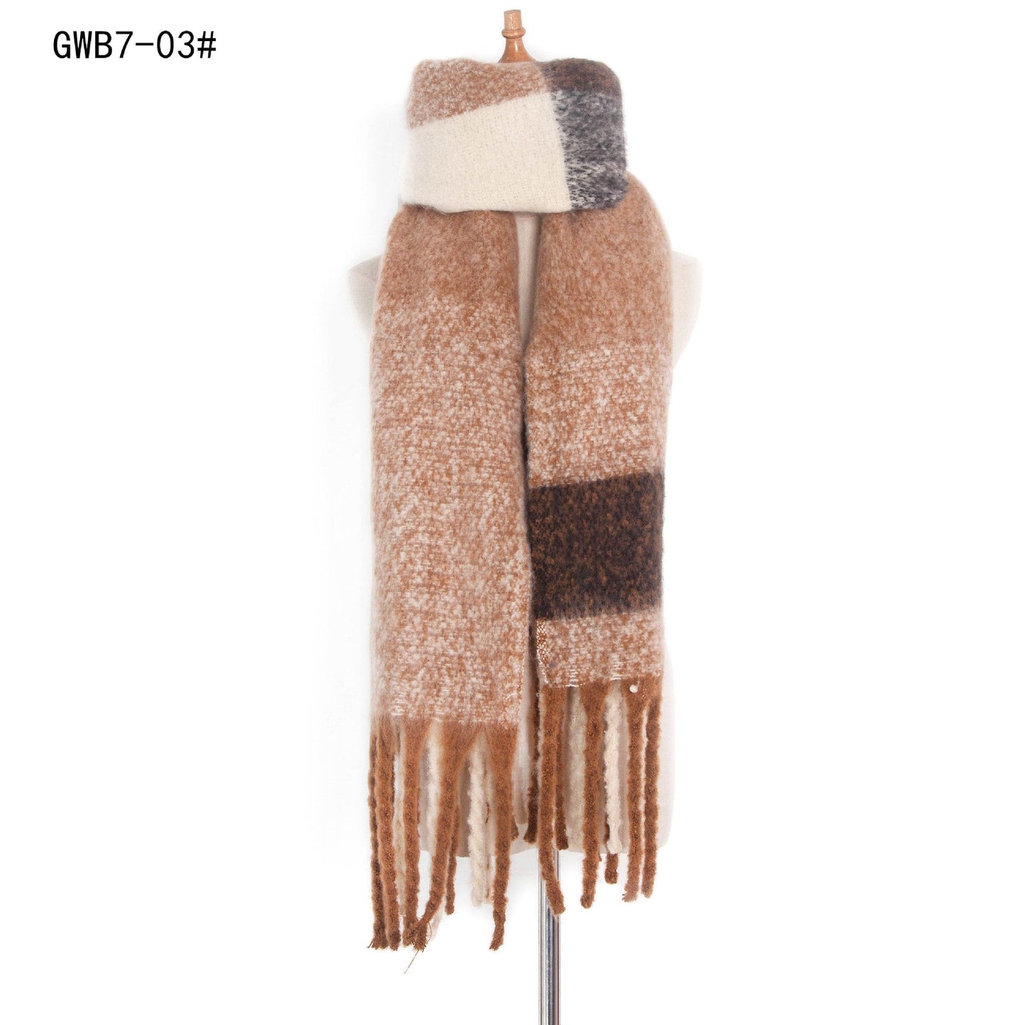 Stripe Tassel Soft Scarves