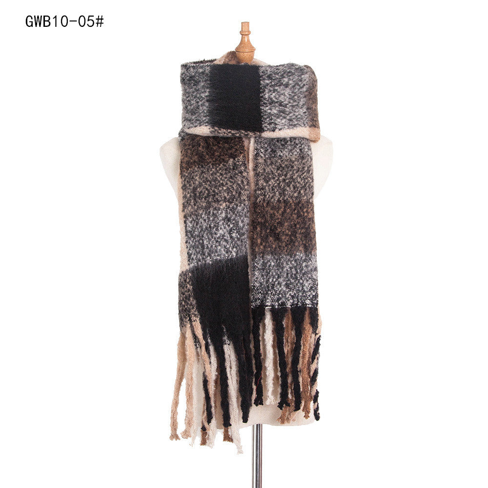 Stripe Tassel Soft Scarves