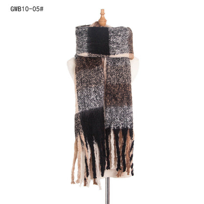 Stripe Tassel Soft Scarves
