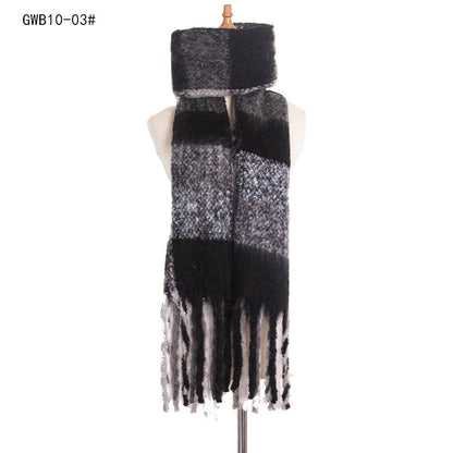 Stripe Tassel Soft Scarves