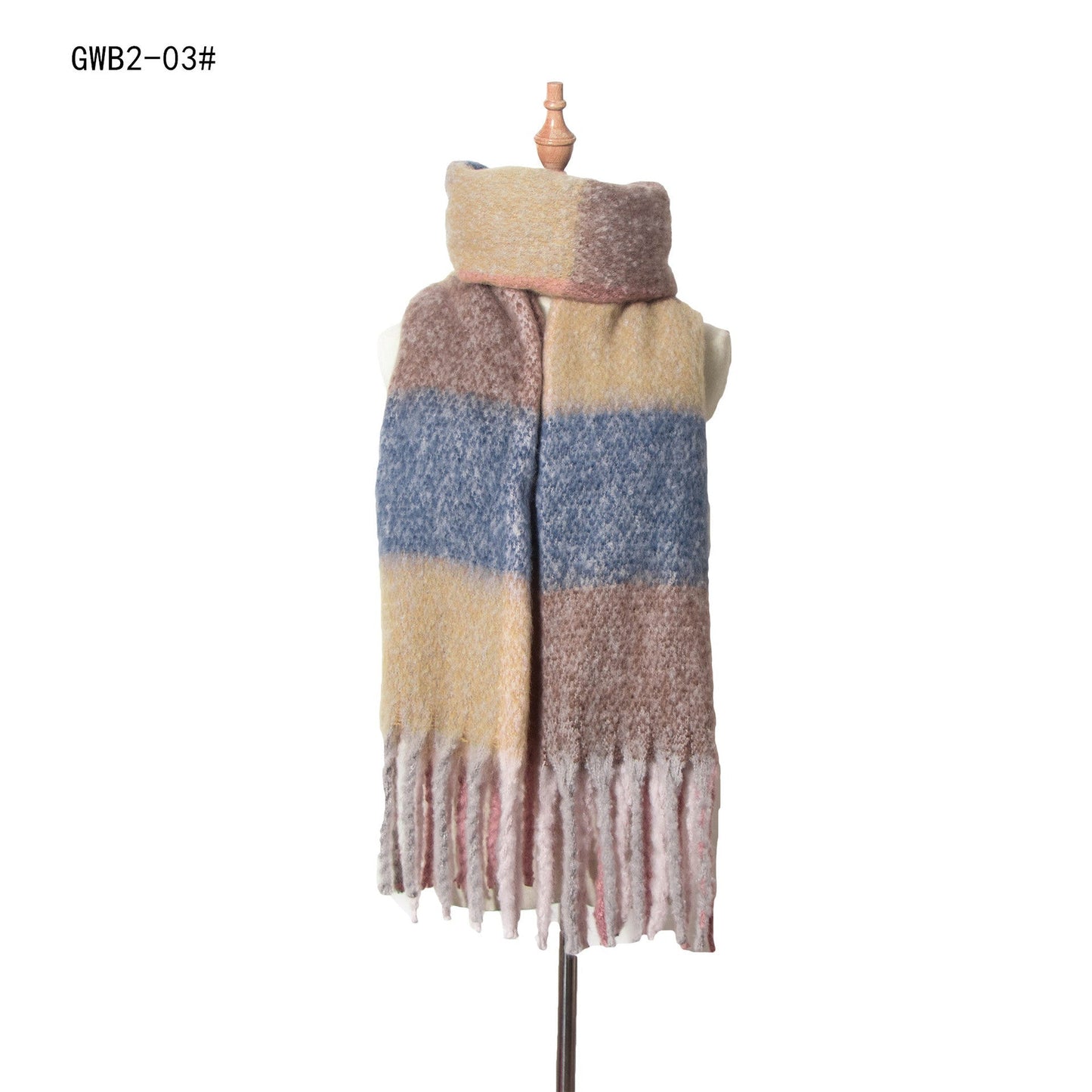 Stripe Tassel Soft Scarves