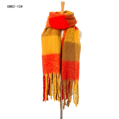 Stripe Tassel Soft Scarves