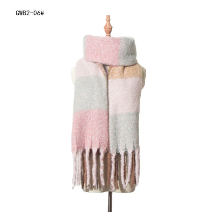 Stripe Tassel Soft Scarves
