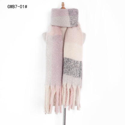 Stripe Tassel Soft Scarves
