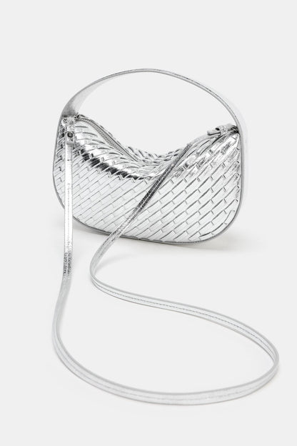 WOVEN EFFECT HANDBAG