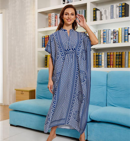 New Four-Way Stretch Printing Loose Casual Cover Up