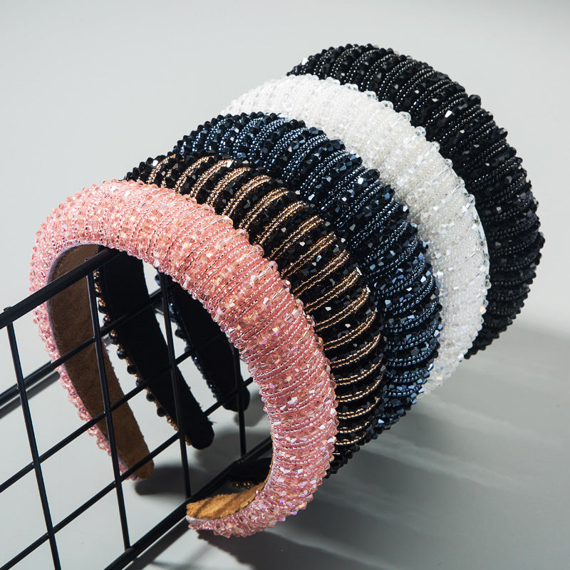 Handcrafted Beaded Headband Stylish Daily Hair Accessory