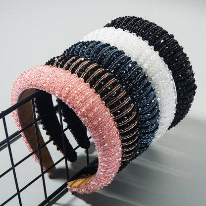 Handcrafted Beaded Headband Stylish Daily Hair Accessory
