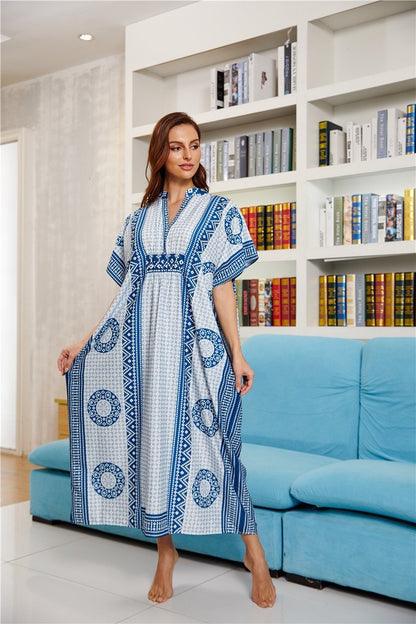 New Four-Way Stretch Printing Loose Casual Cover Up