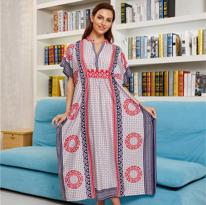 New Four-Way Stretch Printing Loose Casual Cover Up