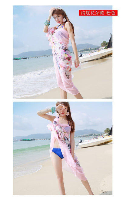 24 Color Printed Shawl Seaside Sunscreen Beach Towel Scarves