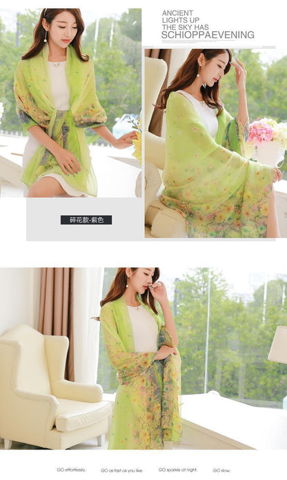 24 Color Printed Shawl Seaside Sunscreen Beach Towel Scarves