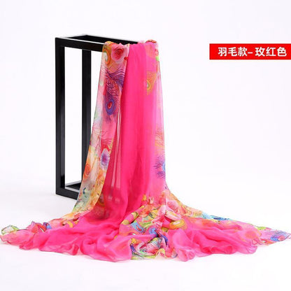 24 Color Printed Shawl Seaside Sunscreen Beach Towel Scarves