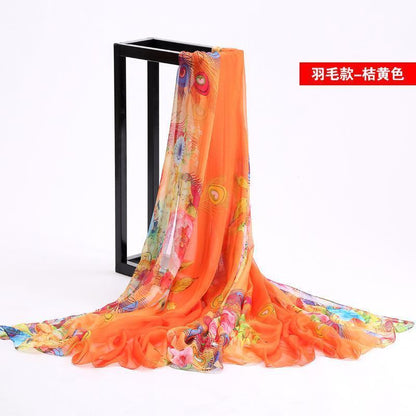 24 Color Printed Shawl Seaside Sunscreen Beach Towel Scarves