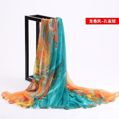 24 Color Printed Shawl Seaside Sunscreen Beach Towel Scarves
