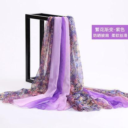 24 Color Printed Shawl Seaside Sunscreen Beach Towel Scarves