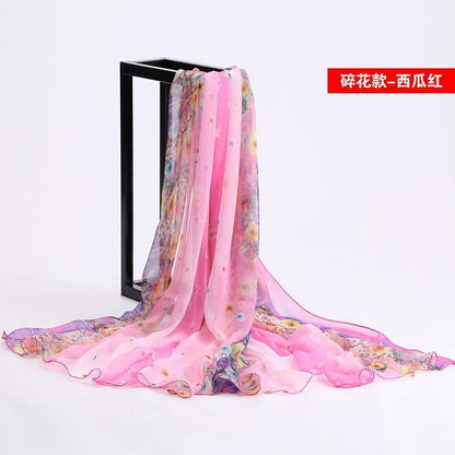 24 Color Printed Shawl Seaside Sunscreen Beach Towel Scarves