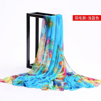 24 Color Printed Shawl Seaside Sunscreen Beach Towel Scarves