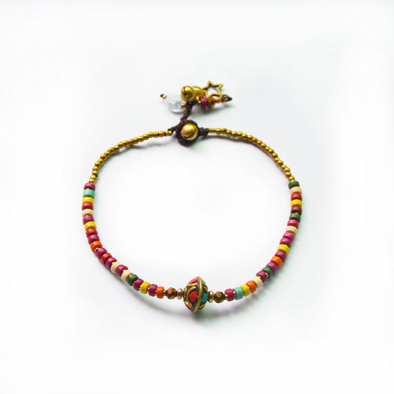 New Boho Ethnic Style Jewelry Nepal Bracelet Retro Creative Diy Wax Rope Woven Jewelry