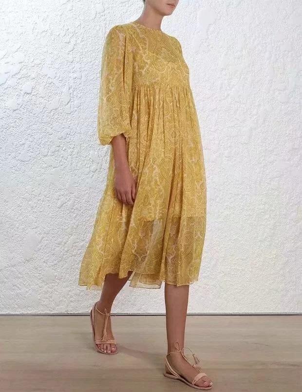Bohemian Holiday Style Loose Two-Piece Long Dress