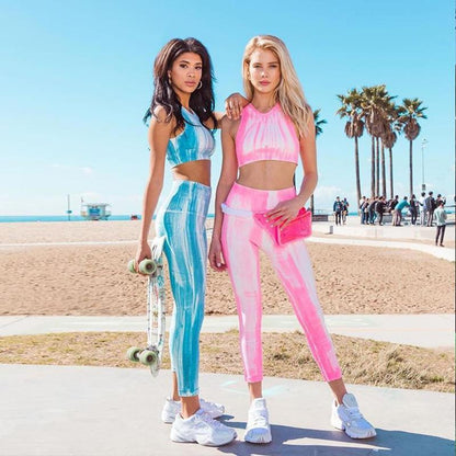 Candy Color Sweet Fashion Yoga Suits