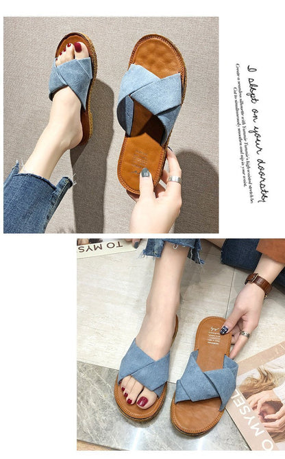Ins Beach Flat Shoes Sandals And Slippers