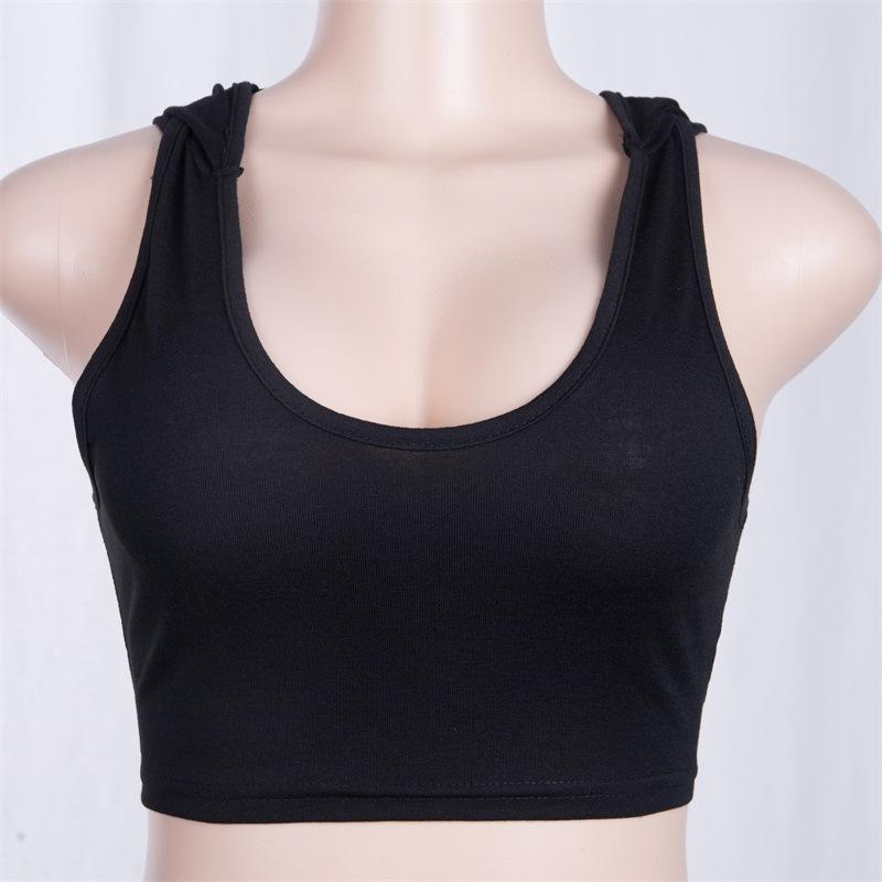 U-Neck Bare Midriff Sports Bras