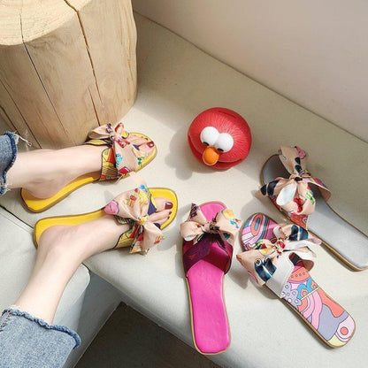 Sandals And Slippers Bow Flat H Slippers