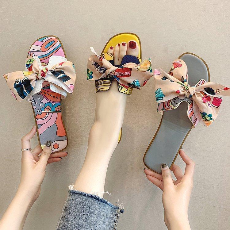 Sandals And Slippers Bow Flat H Slippers
