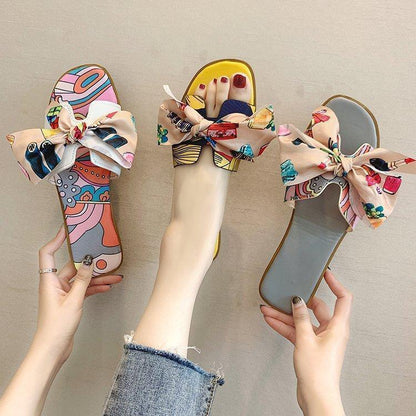 Sandals And Slippers Bow Flat H Slippers