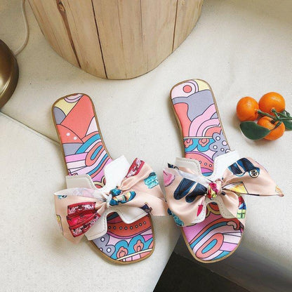 Sandals And Slippers Bow Flat H Slippers