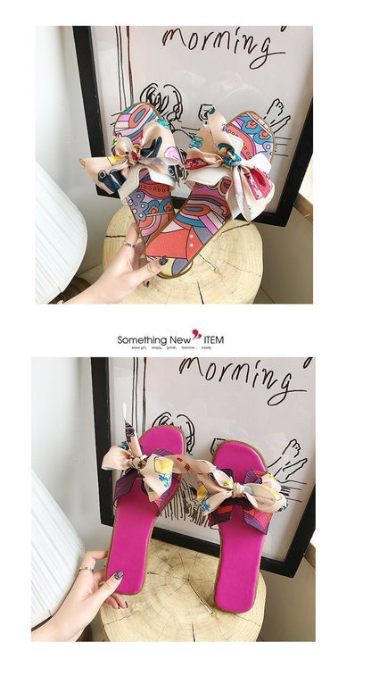 Sandals And Slippers Bow Flat H Slippers