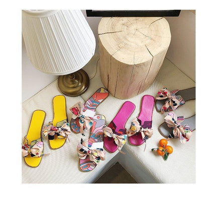 Sandals And Slippers Bow Flat H Slippers