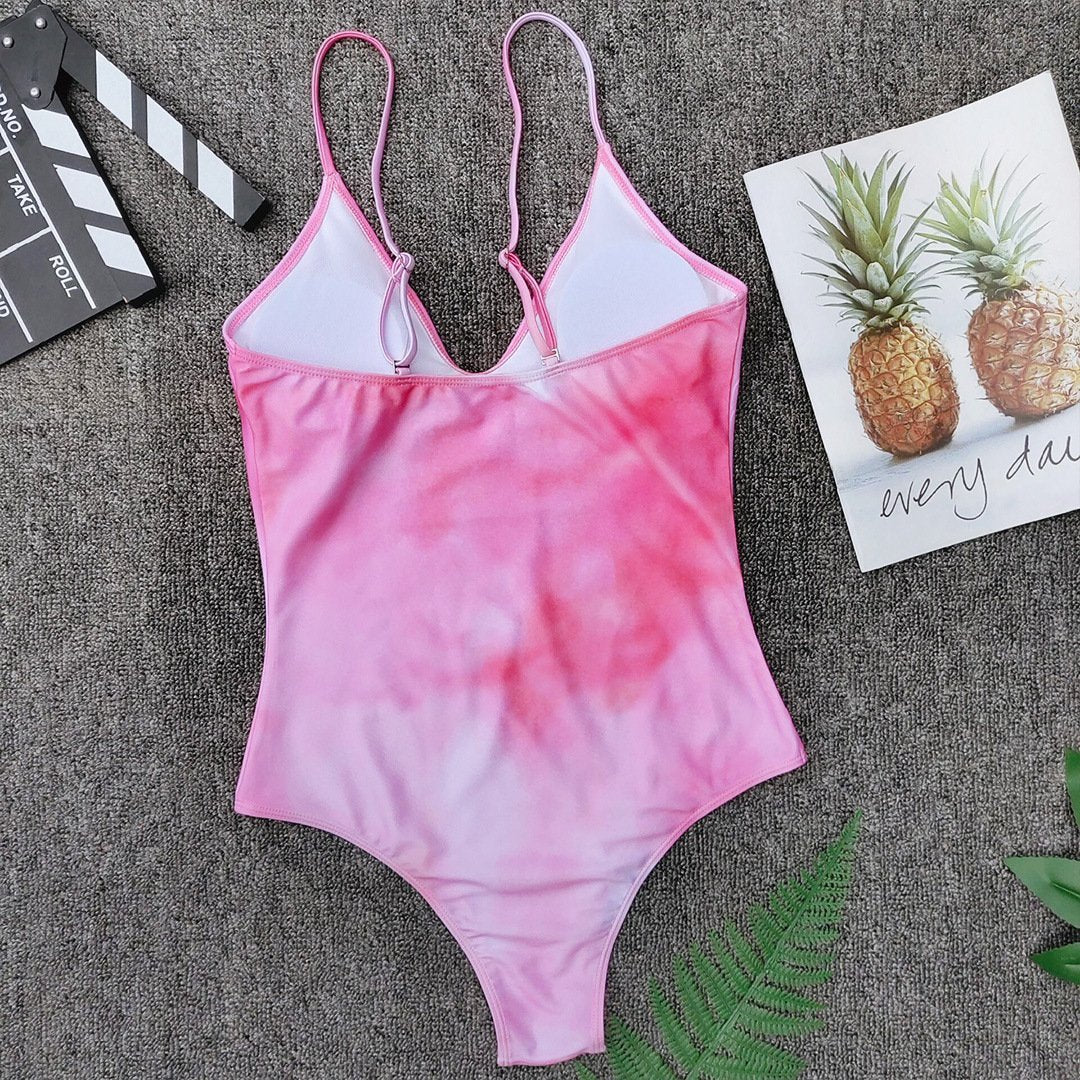 Pineapple Print One Piece Bikini