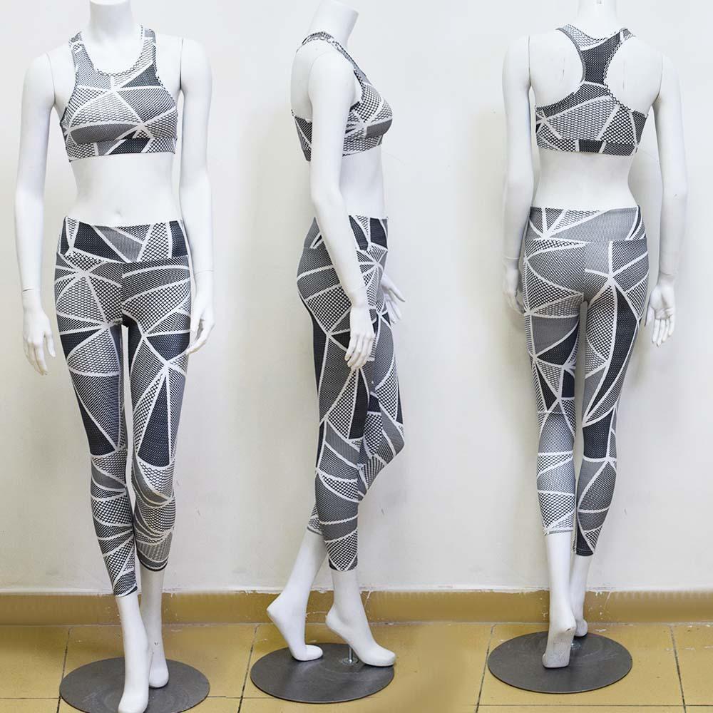 Printed Yoga Fitness Sports And Leisure Set