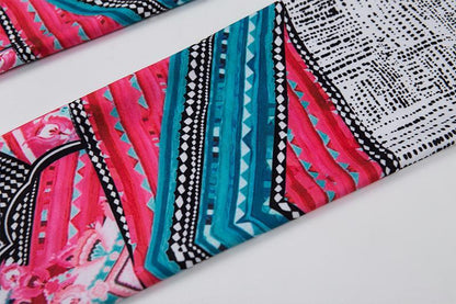 Printed Yoga Fitness Leggings Set