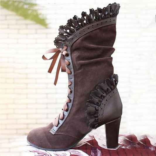Women'S High-Heeled Front With Large Size Women'S Booties