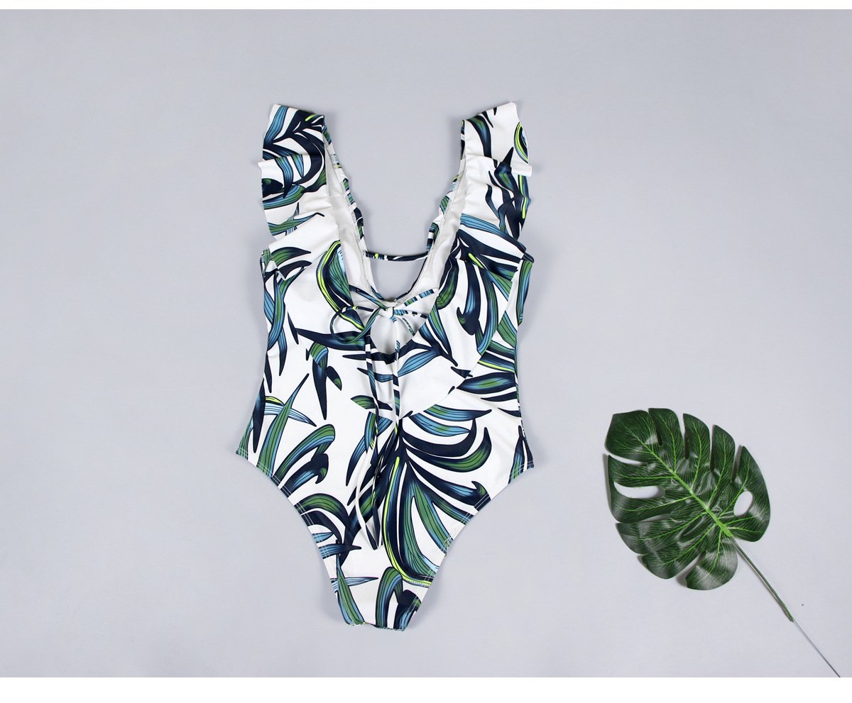Falbala Printed One-Piece Swimwear