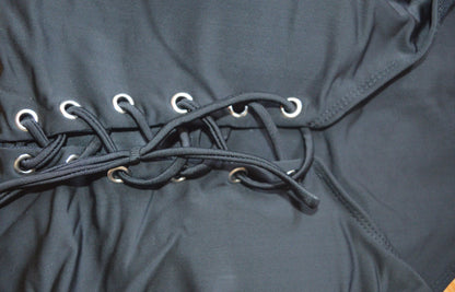 Lace-Up One Piece Open Back Sexy Bikini