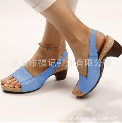 New Autumn Fishmouth Toe Beach Women'S Sandals Large Size Women'S Shoes