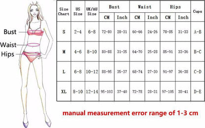 Cross Hanging Jewellery Bikini Bandage Split Swimsuit