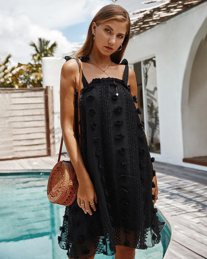 Suspender Summer Sexy Wrap Chest Loose Skirt