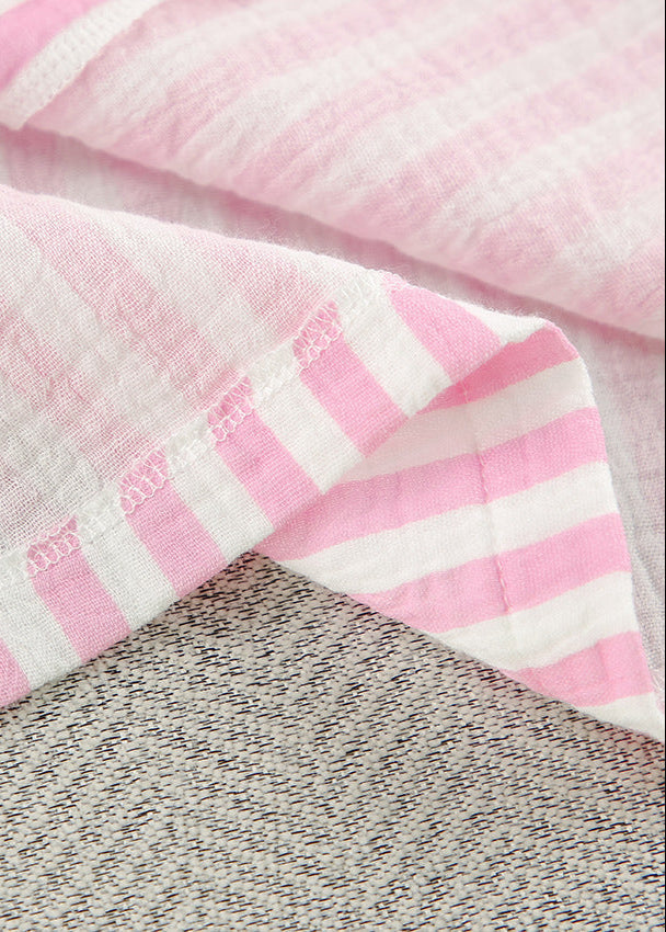 Striped Cotton Lounge Set With Relaxed Fit
