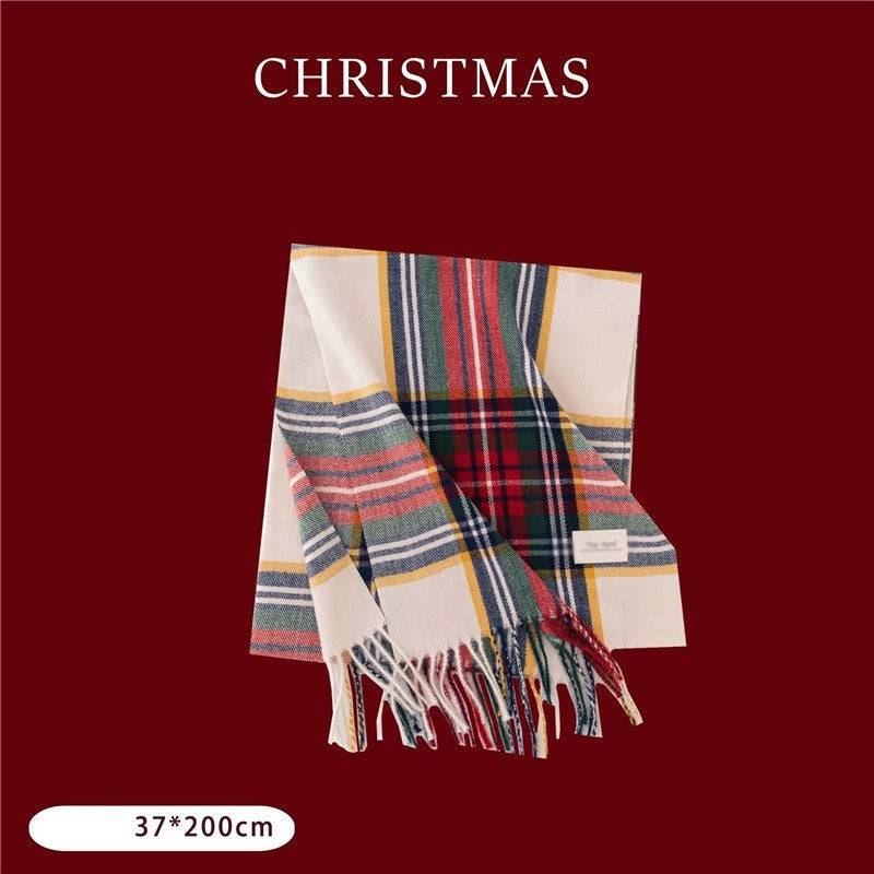 Warm Classic Christmas Festival Winter Shawl Scarves