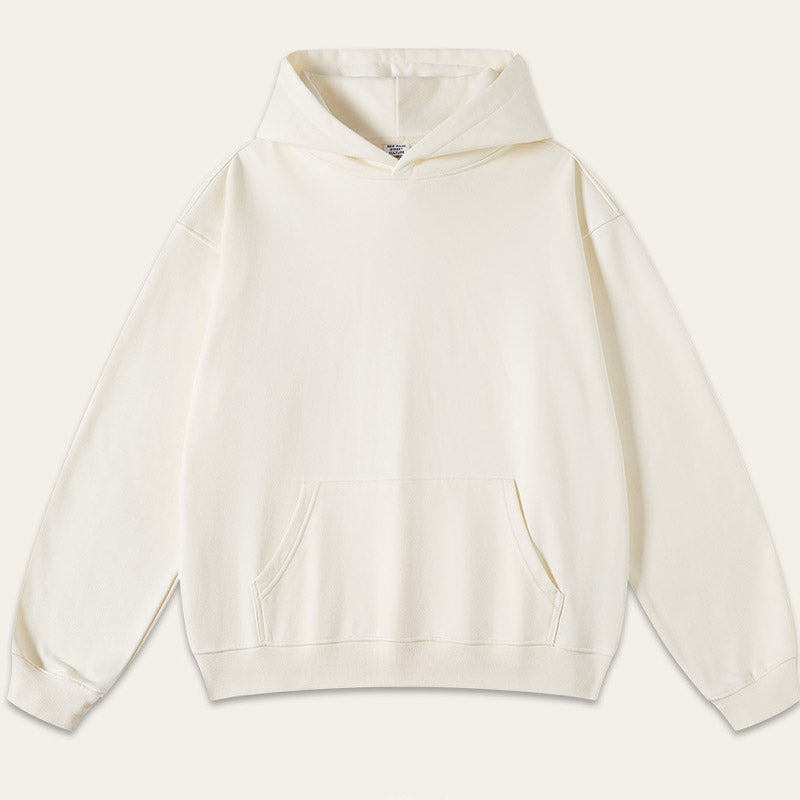 Solid Color Loose Long Sleeve Hoodie