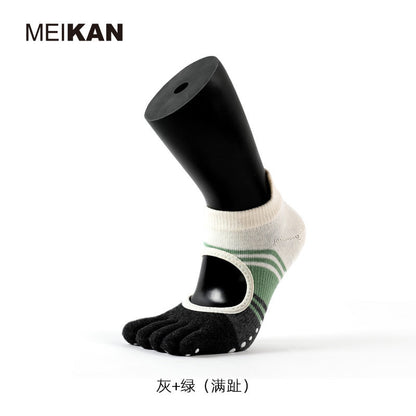 Five-Fingered Crashing Yoga Socks Fitness Floor Socks Pilates Professional Anti-Slip Dance Socks