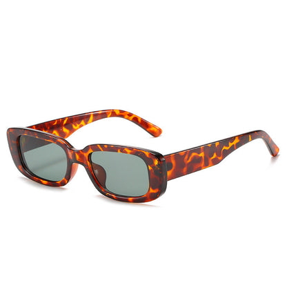Trendy Square Sunglasses Stylish Black Frame Glasses