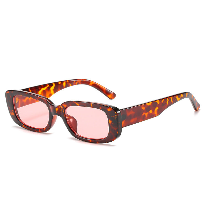Trendy Square Sunglasses Stylish Black Frame Glasses